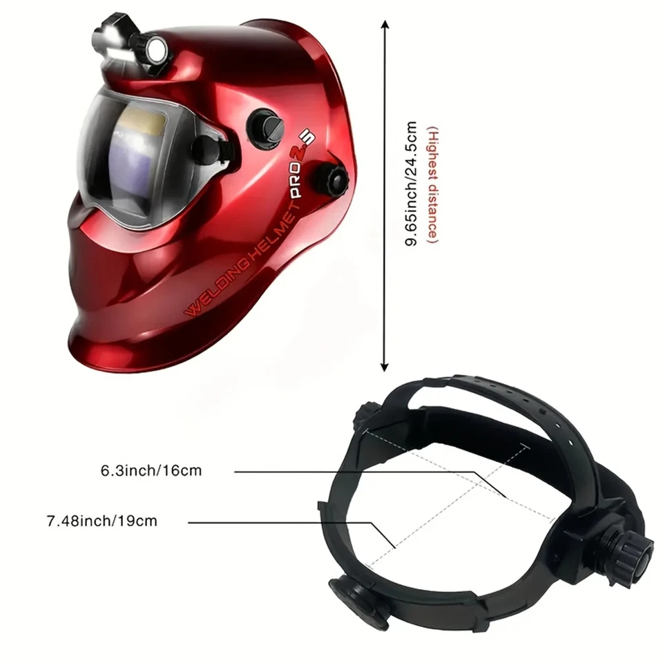 Capacete de solda escurecimento automático True Color - Soldagem e moagem multiprocesso - Imagem 3 de 4