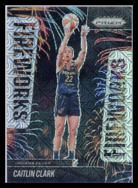 Caitlin Clark - 2025 Panini Prizm Fireworks Mojo 14/25