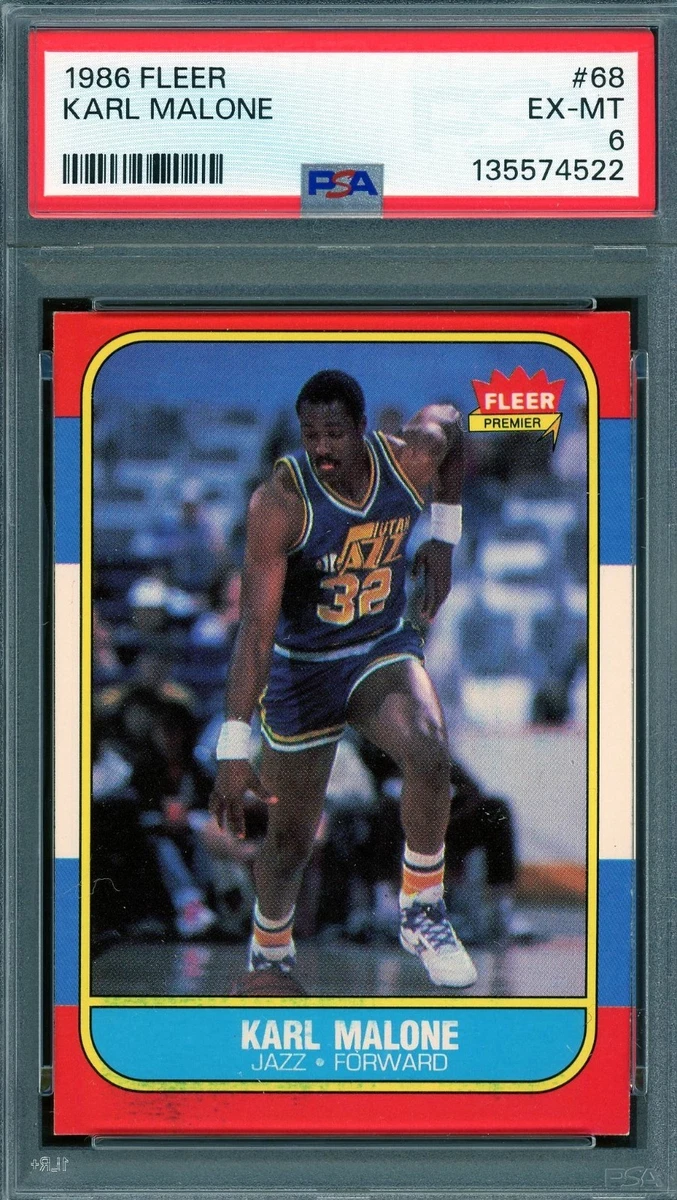 Fleer Karl Malone Basketball 1986-87 Season Sports Trading Cards