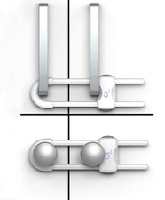 Baby Proofing Cabinet Locks  Adjustable U Shaped Baby Safety Latches for Dra...
