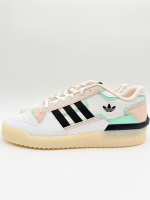 Adidas Men s Forum Exhibit Low 2 Size 11.5 White Black Mint Green |HQ7110|