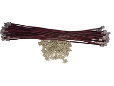 30 PCS 2 PIN 1.25mm Female Connector with 60 PCS 2 PIN 1.25mm Male Connector