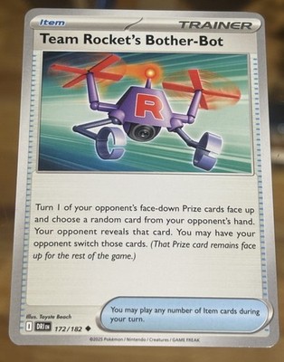 Pokemon TCG SV10: Destined Rivals Team Rocket's Bother-Bot 172/182