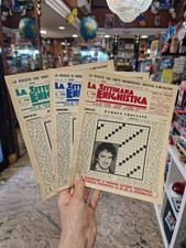LOTTO N. 3 RIVISTA SETTIMANA ENIGMISTICA VINTAGE ANNI 80 NON SCRITTE 1986 
