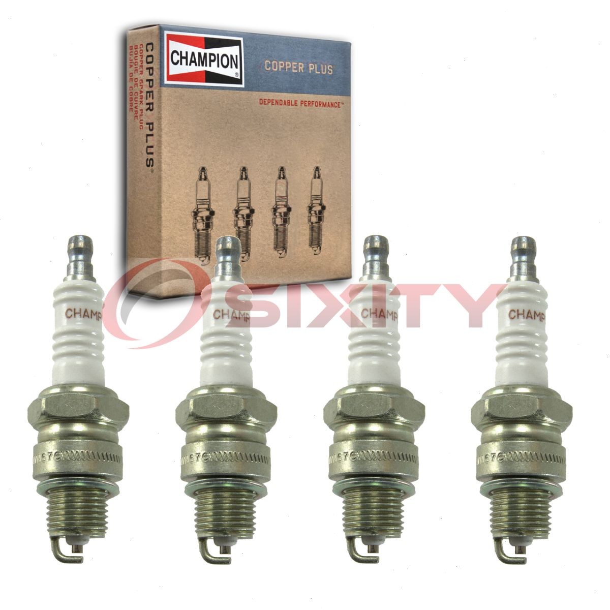 4 pc Champion Copper Plus 929 Spark Plugs for W9FP W8BC W8B W20FPU W20FPRU ic