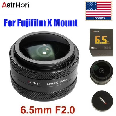 AstrHori 6.5mm F2.0 Manual Focus Ultra Wide Angle Fisheye lens For Fuji X Mount