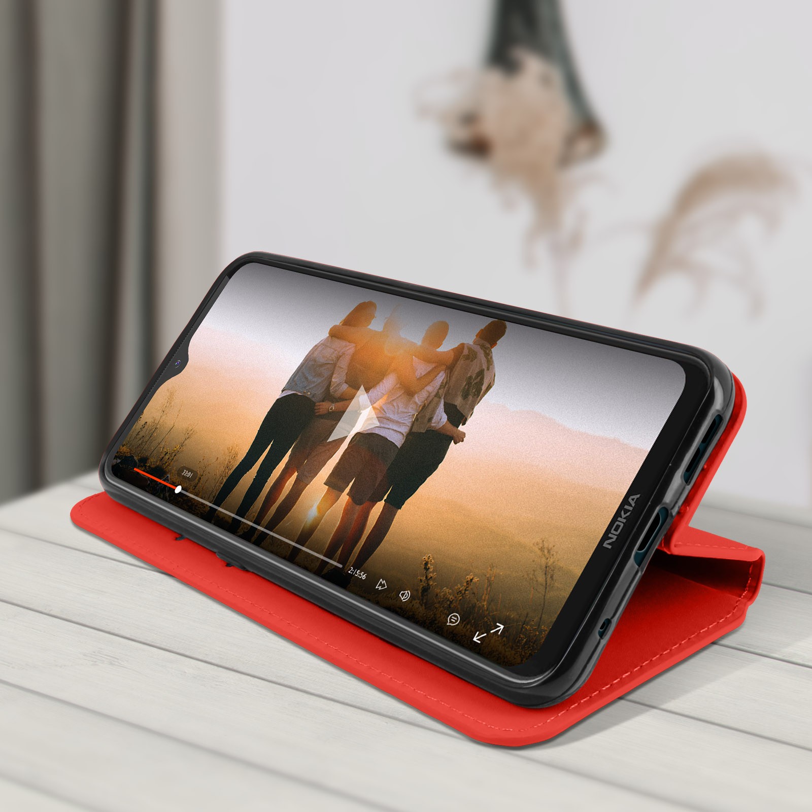 Housse Nokia 5.3 pliable Avizar avec support horizontal integre - 4