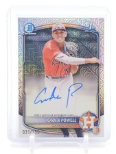 CADEN POWELL 2025 BOWMAN CHROME 1ST HTA CHOICE AUTO /150 #CPA-CPO Q0027