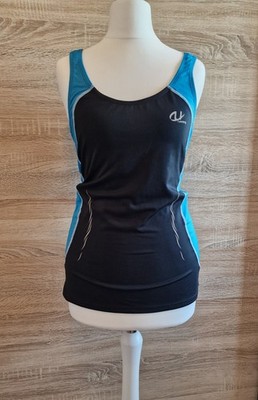 Running Gym Sport Top/Shirt Schwarz/Blau Gr. S / 36 
