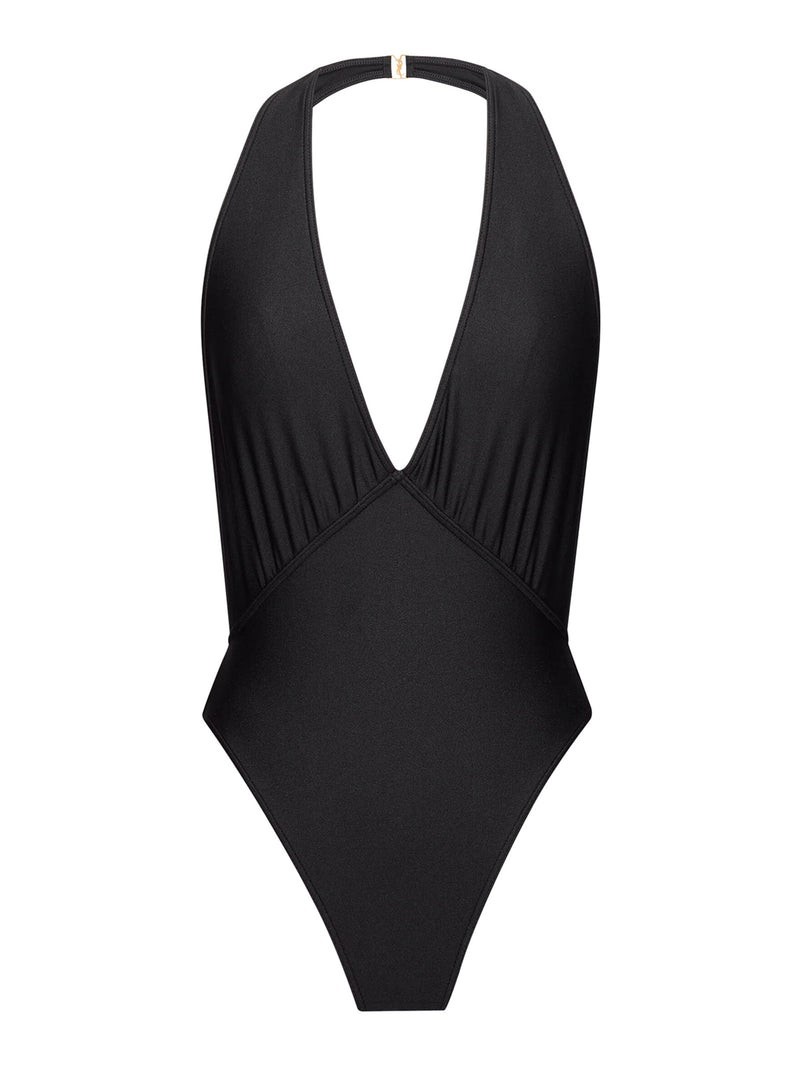 SAINT LAURENT Halter Neck Black Swimsuit New And Authentic