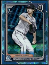2024 1st Bowman Draft Chrome Sapphire #BDC-7 Ethan Schiefelbein Tigers A1
