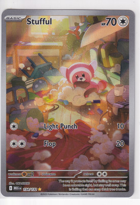 Stufful Holo Illustration Rare ME01: Mega Evolution 154/132 NM