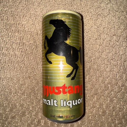 MUSTANG MALT LIQUOR 16 OZ BEER CAN~PITTSBURGH BRG, PITTSBURGH, PA