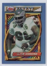 1994 Topps Finest Refractor Clyde Simmons #103 b9e
