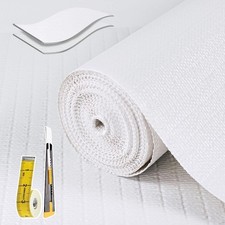Shelf Liners Kitchen Cabinets 12in x 20FT Non Adhesive Drawer Liner Pure White