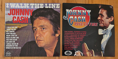Johnny Cash - I Walk The Line + Ring Of Fire 2 LPs Zustand: sehr gut