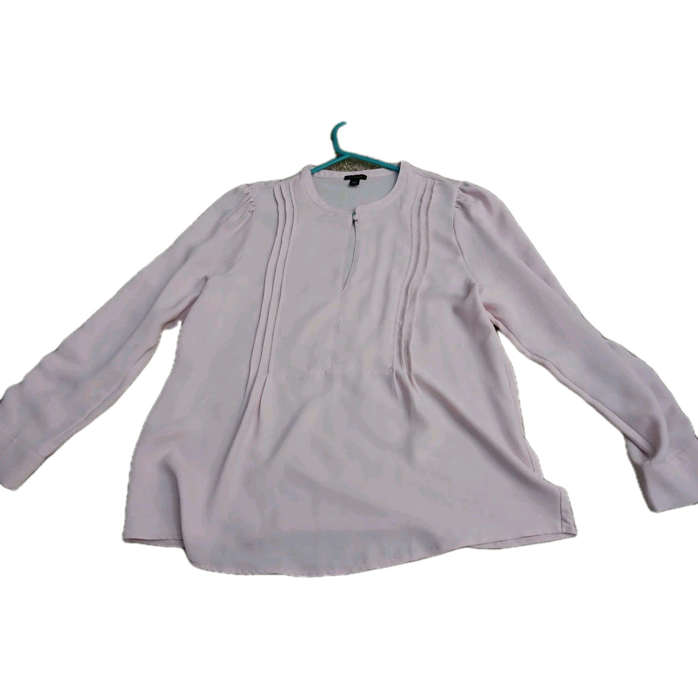 Ann Taylor Pink Polyester Long Sleeve Blouse Size Lp