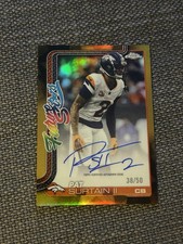 2025 Topps Chrome Football 💥#’d 38/50💥 Gold Future Stars Pat Surtain II Auto
