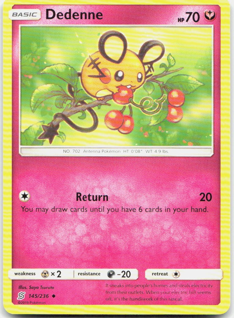 Dedenne Uncommon SM - Unified Minds 145/236 NM