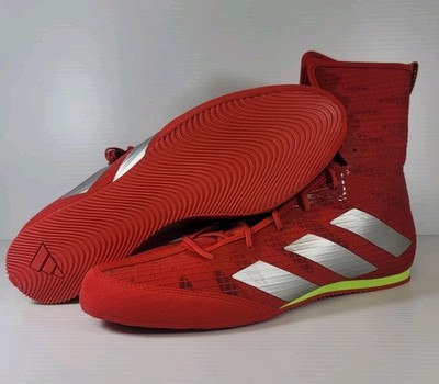 Adidas Box Hog 4 Boxing MMA Shoes Red Silver Yellow JP9846 Mens Size 11 New 