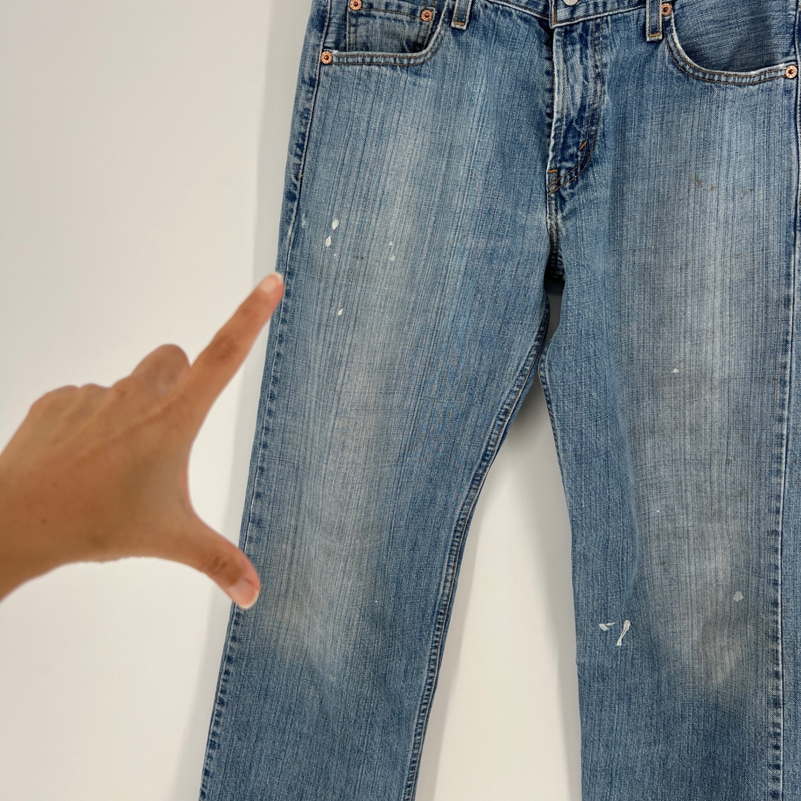 Levi's 529 Low Rise Straight Denim Jeans Y2K '03 Medium Wash 30x32 (30x31) thumbnail 7