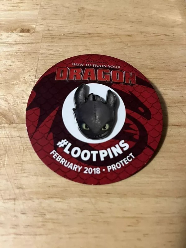 Loot Crate Exclusive: How to Train Your Dragon Toothless Pin