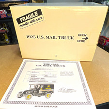 Danbury Mint 1925 Ford Model T U.s. Mail Truck 124 Diecast Black Ltd Ed