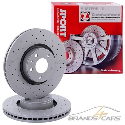 ZIMMERMANN SATZ SET SPORT-BREMSSCHEIBEN COAT Z 100.1249.52 GELOCHT Ø320 VORNE
