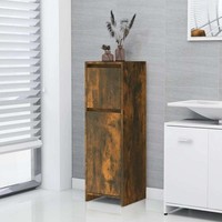 Badezimmerschrank RäUchereiche 30X30X95 Cm Holzwerkstoff