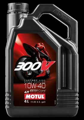 Motoröl 4L Motul 300V Factory Line RR 10W-40 kompatibel mit Yamaha GTS 1000