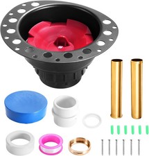 Freestanding Tub Drain Rough-In Kit, Bathtub Drain Kit with PVC Adapter and Bras