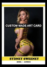 Sydney Sweeney  Custom Made ACEO Art Card Blank Back 6