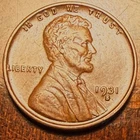 1931-S Lincoln Wheat Cent a Key Coin to the Set About Uncirculated AU / UNC