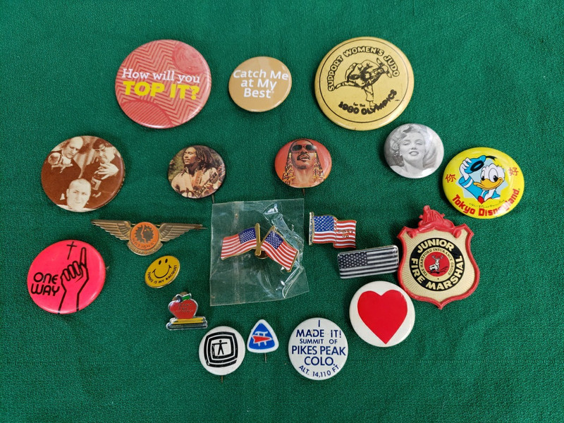 Vintage Pinback/Lapel Pin Lot of 20