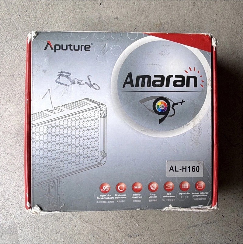 Aputure Amaran AL-H160 9W LED Video Light Panel White w/ Color Temp Filter