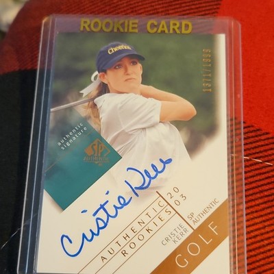 Upper Deck 2003 SP Authentic Golf Cristie Kerr Rookies Auto RC #129/1999