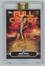 2025-26 Topps 3 Full Court Signs Koby Brea Rookie Auto /49 Suns #FS-KB A41