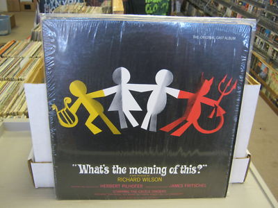 Soundtrack What's The meaning of This CAST Richard Wilson Musica LP In Shrink EX