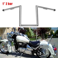 1" Motorcycle 10'' Rise Handlebars Z-Bar For Suzuki Intruder M800 VL 800 Volusia