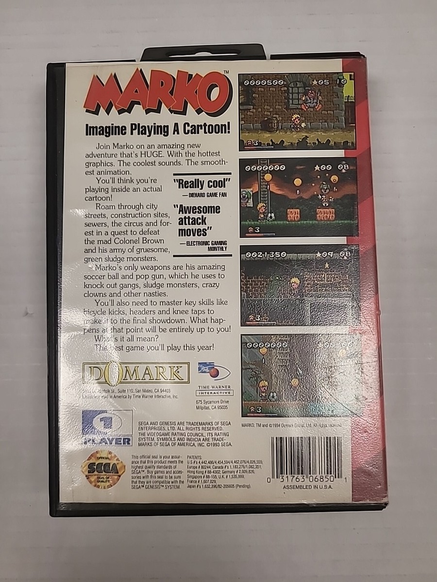 Marko [Sega Genesis] Tested - Authentic - Clean! 31763068501| eBay
