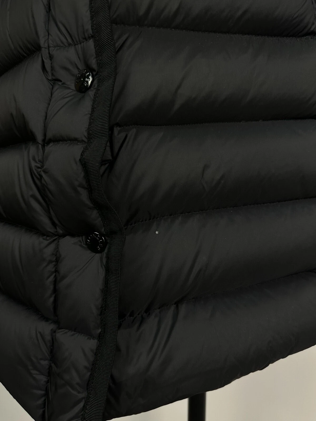 Piumino donna Moncler Hermifur giubbotto poliammide nero taglia 0