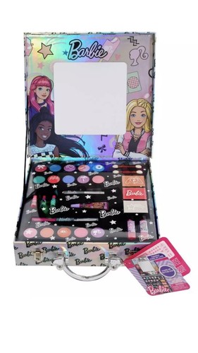 Barbie Schminkkoffer mit Spiegel: inkl. Lipgloss, Lidschatten, Rouge, Highlight - Bild 2 von 8