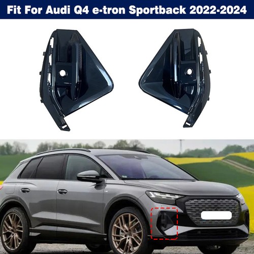 Par de cubiertas de rejilla de parachoques delantero pintadas para Audi Q4 e-tron Sportback 2022-2024 - Imagen 9 de 9