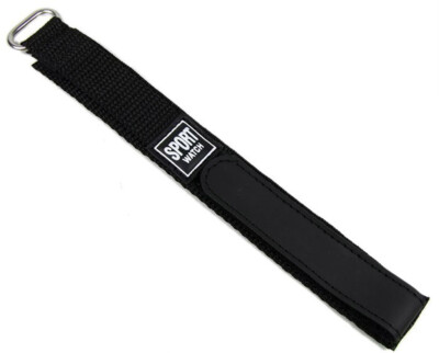 Minott Uhrenarmband Sport-Watch Loop schwarz 18mm / 20mm 18463S