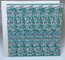 Vintage Blue Mountain Arts "Love To My Husband" 5-D Stereogram Greeting Card