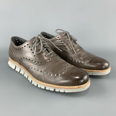 COLE HAAN Size 8.5 Taupe Perforated 