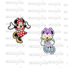 Disney Minnie 2 pc nn Premade Scrapbook Page Paper Piece die cut