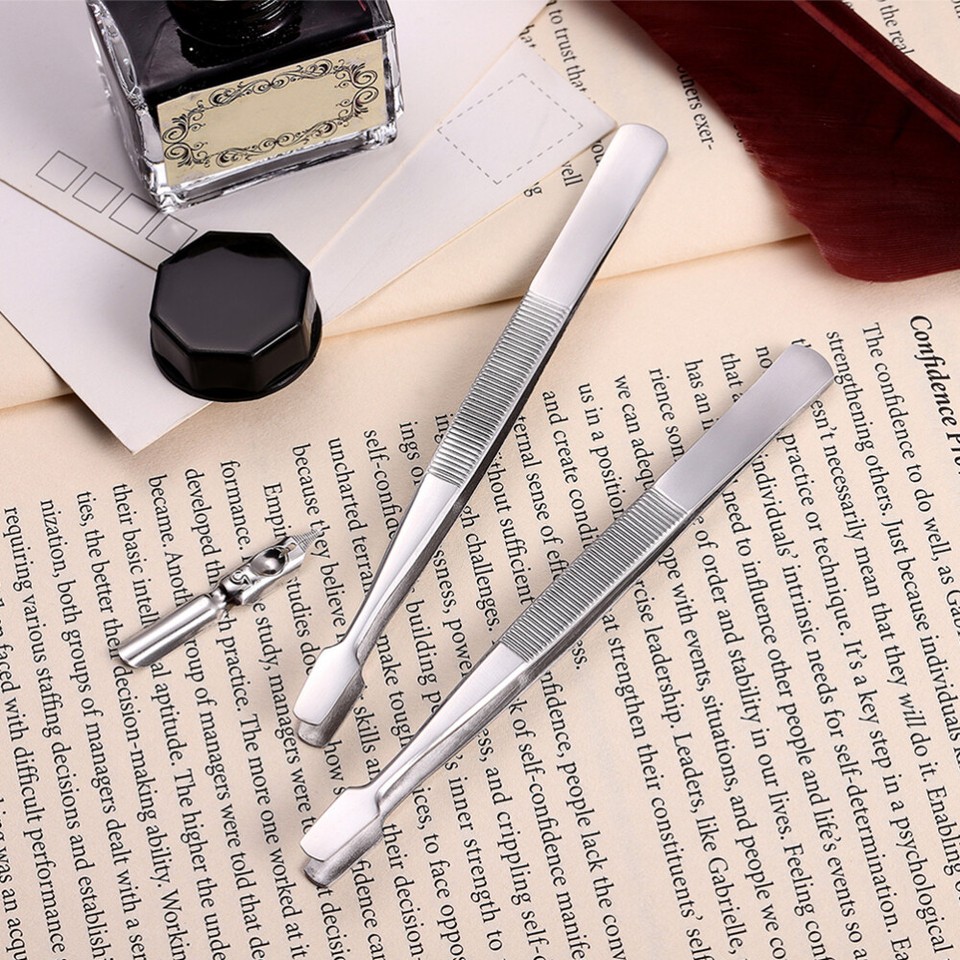 10Pcs Stamp Collecting Supplies Eyebrow Tweezers Crafting Tweezers eBay
