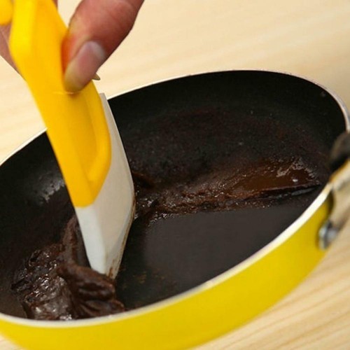 Silicone Pan Scraper Kitchen Utensil Cleaning Spatula Baking new Cooking Q1H8 - Picture 6 of 11