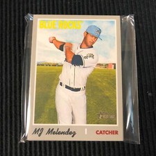 (10) 2019 TOPPS HERITAGE MINORS #161 M J MELENDEZ LOT  ROYALS PROSPECT